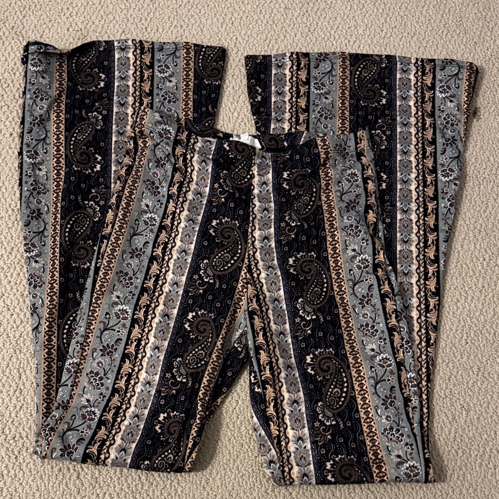 Beardance Striped Paisley Flare Pants - Picture 2 of 3